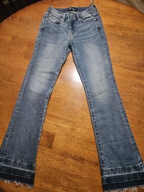 GAP Women's Faded Blue Flare Jeans